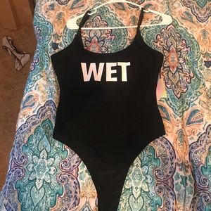 Missguided “Wet” swimsuit